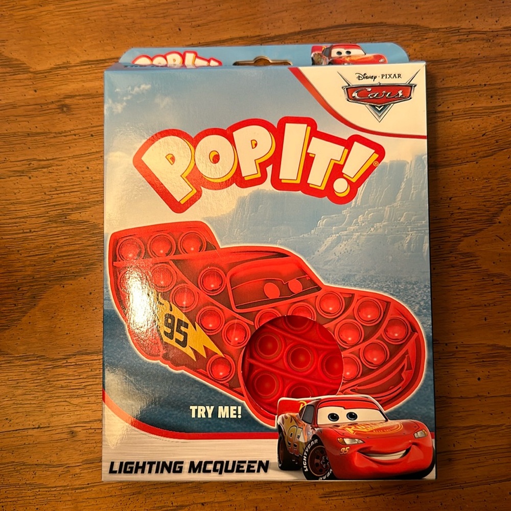 Disney Pixar Lighting McQueen PopIt!